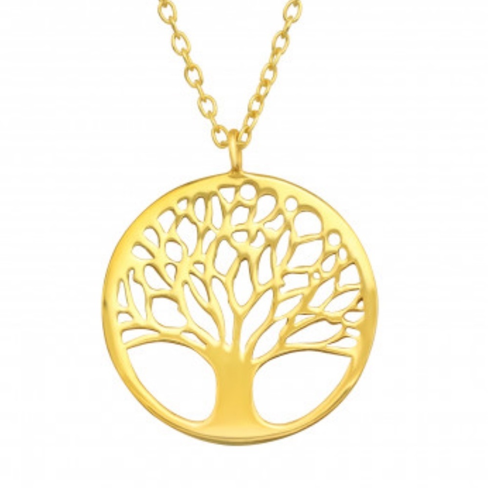 14k Gold Vermeil Tree of Life Necklace